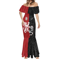 Custom British Lions New Zealand Mermaid Dress Unique Style LT18 - Polynesian Pride