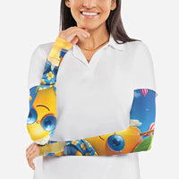 Funny Hawaii Mango Arm Sleeves Tropical Summer Beach Mascot Vacation