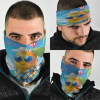 Funny Hawaii Mango Neck Gaiter Tropical Summer Beach Mascot Vacation