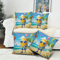 Funny Hawaii Mango Pillow Cover Tropical Summer Beach Mascot Vacation