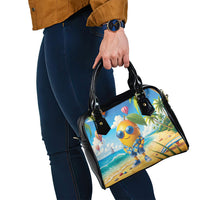 Funny Hawaii Mango Shoulder Handbag Tropical Summer Beach Mascot Vacation