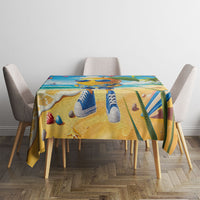 Funny Hawaii Mango Tablecloth Tropical Summer Beach Mascot Vacation