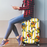Funny Hawaii Mango Hip Hop Cartoon Luggage Cover Summer Beach Party