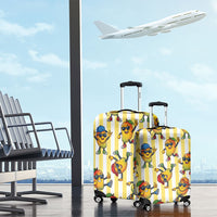 Funny Hawaii Mango Hip Hop Cartoon Luggage Cover Summer Beach Party