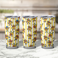 Funny Hawaii Mango Hip Hop Cartoon Tumbler Cup Summer Beach Party