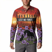 Personalised ANZAC Day Button Sweatshirt Remembering the Animals of War