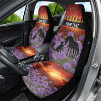 Personalised ANZAC Day Car Seat Cover Remembering the Animals of War