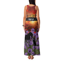 Personalised ANZAC Day Family Matching Tank Maxi Dress and Hawaiian Shirt Remembering the Animals of War LT19 - Polynesian Pride