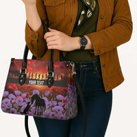 Personalised ANZAC Day Leather Bag Remembering the Animals of War