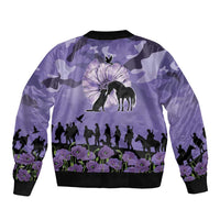 ANZAC Day Bomber Jacket Lest We Forget the Animals Too