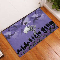 ANZAC Day Rubber Doormat Lest We Forget the Animals Too
