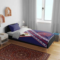 American Samoa Flag Day Bedding Set Polynesian Tribal Tattoo Eagle Art