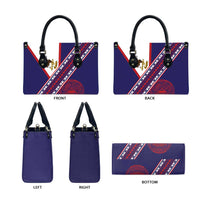 American Samoa Flag Day Leather Bag Polynesian Tribal Tattoo Eagle Art