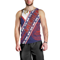 American Samoa Flag Day Men Tank Top Polynesian Tribal Tattoo Eagle Art