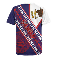 American Samoa Flag Day Rugby Jersey Polynesian Tribal Tattoo Eagle Art