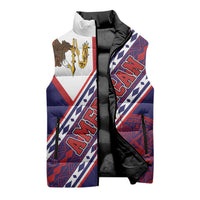 American Samoa Flag Day Sleeveless Puffer Jacket Polynesian Tribal Tattoo Eagle Art
