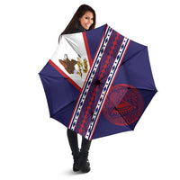 American Samoa Flag Day Umbrella Polynesian Tribal Tattoo Eagle Art