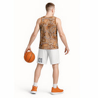 Brown Hawaii Palaka Cowboy Basketball Jersey Hawaiian Paniolo Festival Spirit LT19 - Polynesian Pride