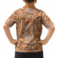 Brown Hawaii Palaka Cowboy Hawaiian Shirt Hawaiian Paniolo Festival Spirit LT19 - Polynesian Pride