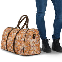 Brown Hawaii Palaka Cowboy Travel Bag Hawaiian Paniolo Festival Spirit LT19 - Polynesian Pride
