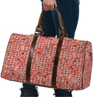 Red Hawaii Palaka Cowboy Travel Bag Hawaiian Paniolo Festival Spirit LT19 - Polynesian Pride