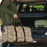 Beige Hawaii Palaka Cowboy Travel Bag Hawaiian Paniolo Festival Spirit LT19 - Polynesian Pride