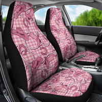 Pink Hawaii Palaka Cowboy Car Seat Cover Hawaiian Paniolo Festival Spirit LT19 - Polynesian Pride