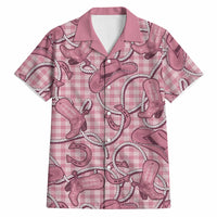 Pink Hawaii Palaka Cowboy Hawaiian Shirt Hawaiian Paniolo Festival Spirit LT19 Pink - Polynesian Pride