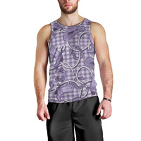 Purple Hawaii Palaka Cowboy Men Tank Top Hawaiian Paniolo Festival Spirit LT19 - Polynesian Pride