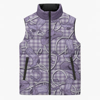 Purple Hawaii Palaka Cowboy Sleeveless Puffer Jacket Hawaiian Paniolo Festival Spirit LT19 Unisex Purple - Polynesian Pride