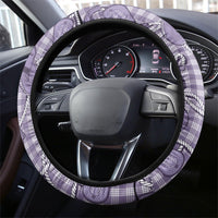 Purple Hawaii Palaka Cowboy Steering Wheel Cover Hawaiian Paniolo Festival Spirit LT19 - Polynesian Pride