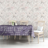 Purple Hawaii Palaka Cowboy Tablecloth Hawaiian Paniolo Festival Spirit LT19 - Polynesian Pride