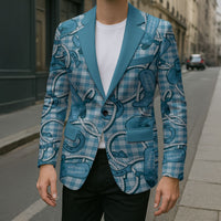 Blue Hawaii Palaka Cowboy Blazer Hawaiian Paniolo Festival Spirit LT19 - Polynesian Pride