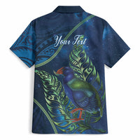 New Zealand Takahe Personalised Hawaiian Shirt Silver Fern Galaxy Polynesian Pattern LT22 - Polynesian Pride