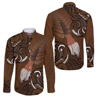 New Zealand Taiaha Family Matching Short Sleeve Bodycon Dress and Hawaiian Shirt Maori Weapon Silver Fern Maori Pattern