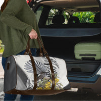 New Zealand Fantail Bird Travel Bag Maori Piwakawaka Kowhai Maori Pattern