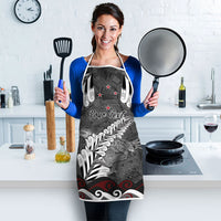 New Zealand Weka Personalised Apron Aotearoa Hen Silver Fern Maori Pattern