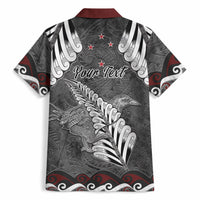 New Zealand Weka Personalised Hawaiian Shirt Aotearoa Hen Silver Fern Maori Pattern LT22 - Polynesian Pride