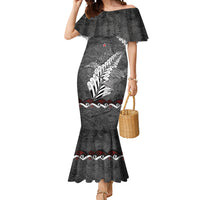 New Zealand Weka Personalised Mermaid Dress Aotearoa Hen Silver Fern Maori Pattern