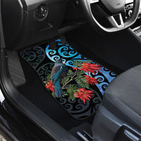 Tui Bird Kakabeak New Zealand Car Mats Clianthus Galaxy Maori Koru Pattern