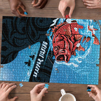 Snapper Fishing New Zealand Puzzle Tamure Fish Hook Maori Pattern