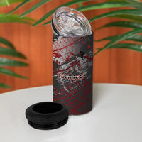Personalised Cycling New Zealand 4 in 1 Can Cooler Tumbler Aotearoa Pride Sportswear LT22 - Polynesian Pride