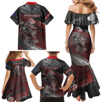 Personalised Cycling New Zealand Family Matching Mermaid Dress and Hawaiian Shirt Aotearoa Pride Sportswear LT22 - Polynesian Pride