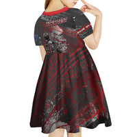 Personalised Cycling New Zealand Kid Short Sleeve Dress Aotearoa Pride Sportswear LT22 - Polynesian Pride