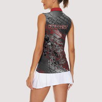 Personalised Cycling New Zealand Women Sleeveless Polo Shirt Aotearoa Pride Sportswear LT22 - Polynesian Pride