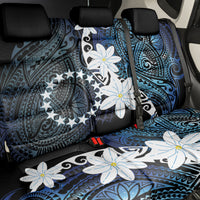 Cook Islands Maori Language Week Back Car Seat Cover Tiare Maori Kuki Airani Blue Pattern
