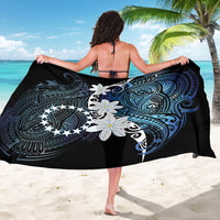 Cook Islands Maori Language Week Sarong Tiare Maori Kuki Airani Blue Pattern