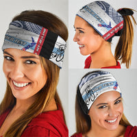 Personalised Cycling New Zealand Neck Gaiter Aotearoa Map Fern Maori Pattern
