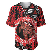 Personalised Tonga Language Week Baseball Jersey Heilala Turtle Malo E Lelei