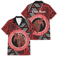 Personalised Tonga Language Week Family Matching Mermaid Dress and Hawaiian Shirt Heilala Turtle Malo E Lelei